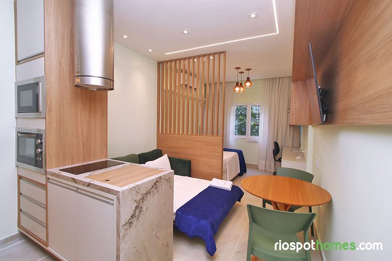 Luxuoso e moderno studio em Copacabana