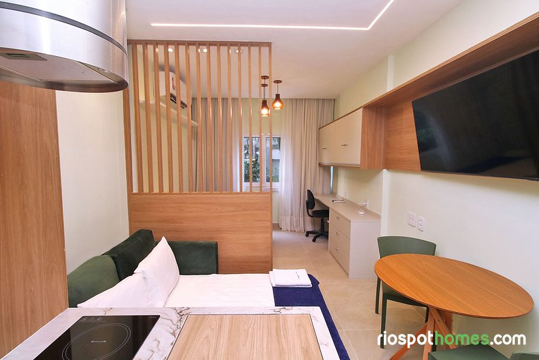 Luxuoso e moderno studio em Copacabana