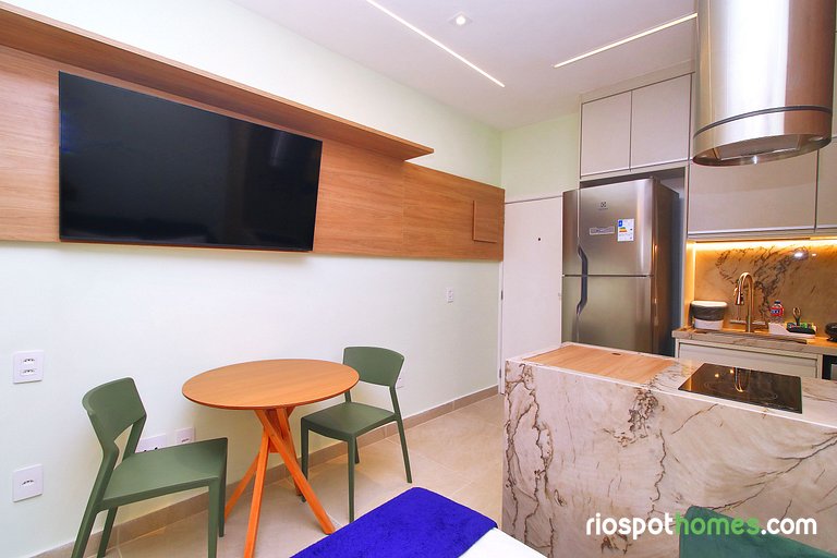 Luxuoso e moderno studio em Copacabana